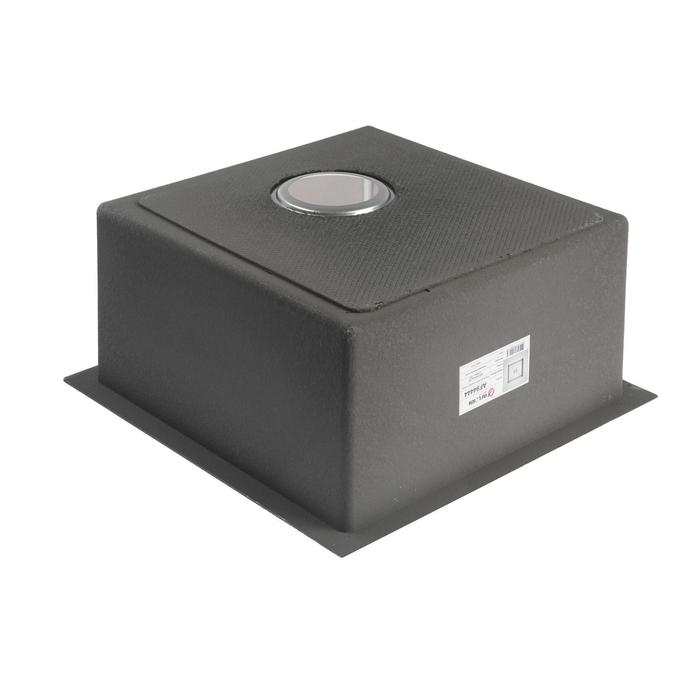 Мойка кухонная AFLORN AF94444, врезная, S=3,0 и 0,8 мм, 44х44х22 см, сифон, сатин Мойка кухонная AFLORN AF94444, врезная, S=3,0 и 0,8 мм, 44х44х22 см, сифон, сатин