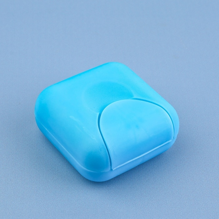 Таблетница, 7 × 7 × 3,5 см, 4 секции, цвет МИКС Таблетница, 7 × 7 × 3,5 см, 4 секции, цвет МИКС