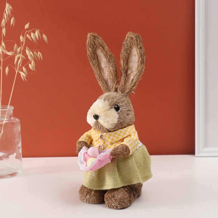 Декор Декор "Зайка с яичками в переднике" 13х17х30 см