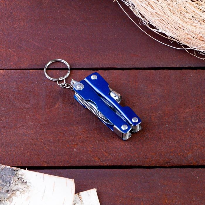 Мультитул 6в1 с фонариком, рукоять глянцевая, Мультитул 6в1 с фонариком, рукоять глянцевая,