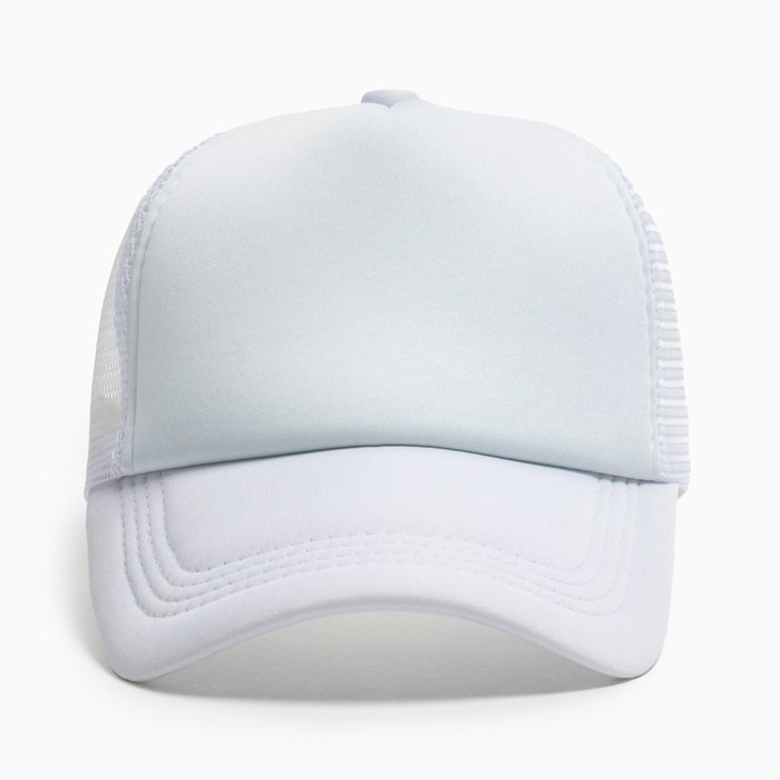 Бейсболка с сеткой MINAKU, цвет белый, размер 56-58 Бейсболка с сеткой MINAKU, цвет белый, размер 56-58