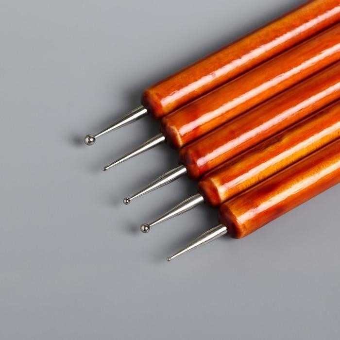 Набор инструментов для придания формы 5 шт 15,5 см дерево, металл, нейлон Набор инструментов для придания формы 5 шт 15,5 см дерево, металл, нейлон