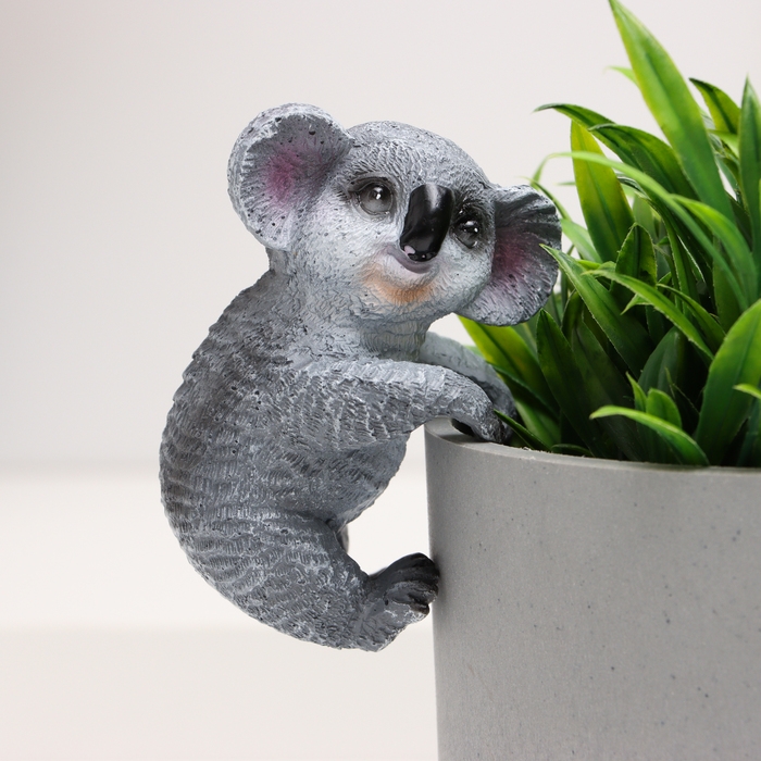 Декор на кашпо  Декор на кашпо "Коала Юна" 6х6х11см