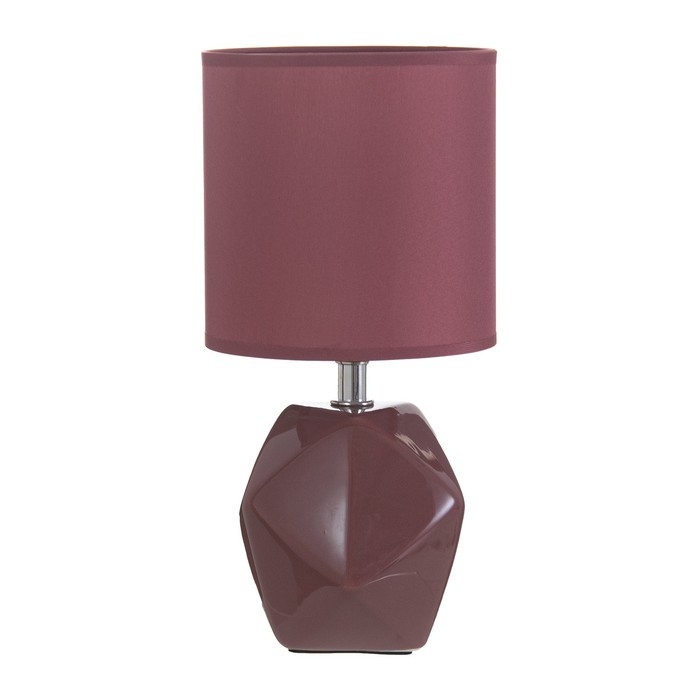 Настольная лампа Настольная лампа "Салнес" Е14 40Вт бордовый 13х13х25 см RISALUX