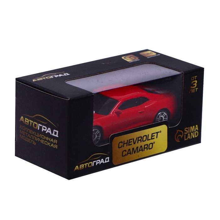 Машина металлическая CHEVROLET CAMARO, 1:64, цвет красный Машина металлическая CHEVROLET CAMARO, 1:64, цвет красный