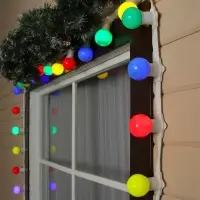 Гирлянда &laquo;Белт-лайт&raquo; 50 м, IP65, 5W, белая каучуковая нить, шаг 15 см, Е27 (без ламп), 220 В