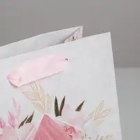 Пакет подарочный крафтовый вертикальный, упаковка, «8 марта», MS 18 х 23 х 10 см Пакет подарочный крафтовый вертикальный, упаковка, «8 марта», MS 18 х 23 х 10 см