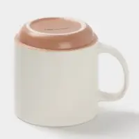 Кружка Доляна Enjoy today, фарфор, 420 мл, 12&times;9&times;10 см, фарфор, молочная