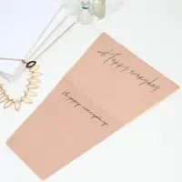 Пакет для цветов «Happy everyday», розовый, 28 х 13 х 44 см