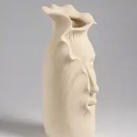 Ваза настольная керамика "Терсеро" 23,5х10 см, бежевый Ваза настольная керамика "Терсеро" 23,5х10 см, бежевый