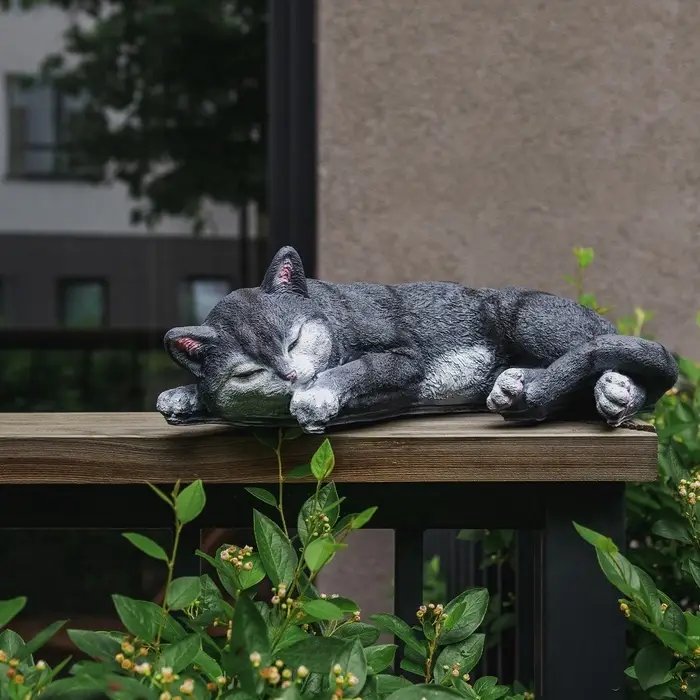 Садовая фигура из полистоуна &laquo;Кот Кузя&raquo;, 13&times;24&times;40 см