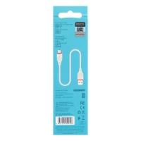Кабель Borofone BX17, micro USB - USB, 2,4 А, 1 м, белый