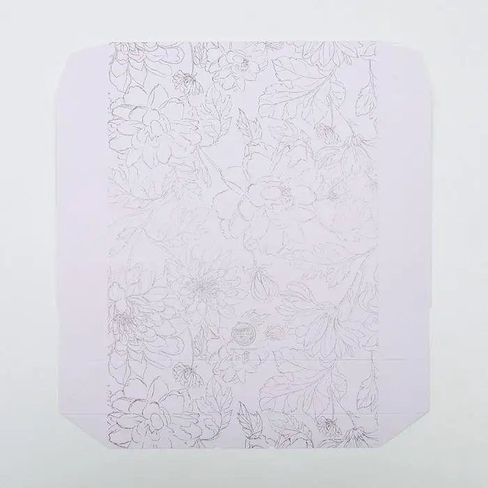 Кондитерская упаковка, коробка с ламинацией «Flowers», 20 х 20 х 4 см Кондитерская упаковка, коробка с ламинацией «Flowers», 20 х 20 х 4 см