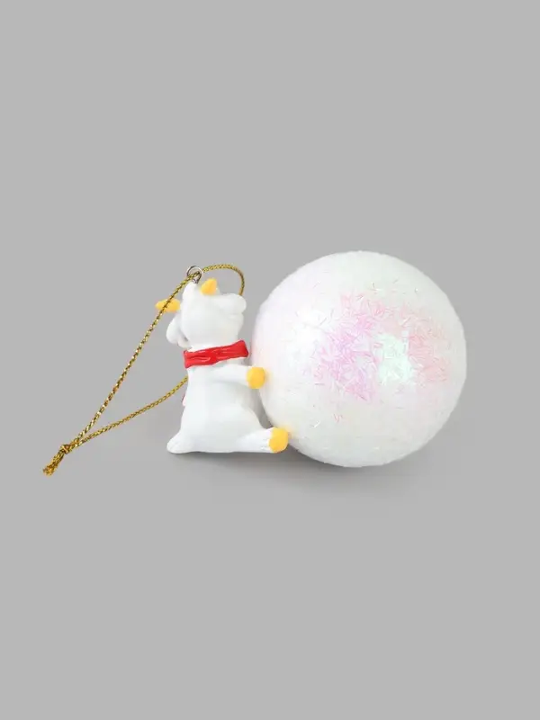 Ёлочная игрушка &laquo;Козлик с шарфом&raquo; на шаре, диам. шара 4.5 см
