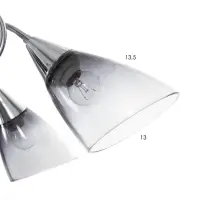 Светильник потолочный BayerLux &laquo;Марианна&raquo;, люстра 5хЕ27, 40 Вт, чёрный, 69&times;69&times;32.5 см