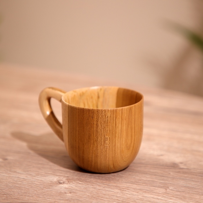 Кружка, тиковое дерево 11х8х7 см