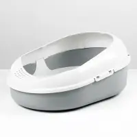 Лоток для кошек с сеткой и бортом &laquo;Космо&raquo; 51.9&times;37.8&times;21.3 см, серый