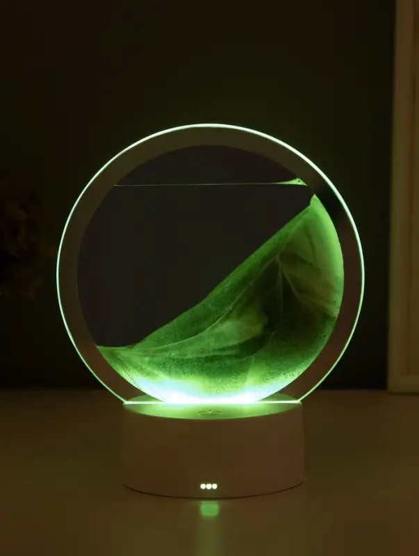 Светильник настольный СТАРТ Sands, LED, 10 Вт, USB, 16&times;16&times;20 см, 3хAA, зелёный