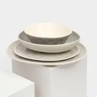 Набор тарелок Керамика ручной работы &laquo;Рестос&raquo;, 4 предмета, Иран, серый