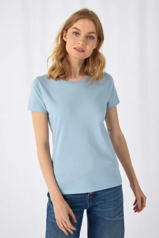 Футболка женская E150 Inspire (Organic), серо-голубая, размер XS Футболка женская E150 Inspire (Organic), серо-голубая, размер XS