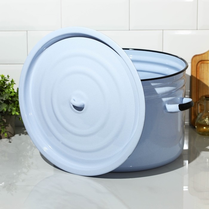 Бак эмалированный, 24 л, индукция, цвет голубой Бак эмалированный, 24 л, индукция, цвет голубой