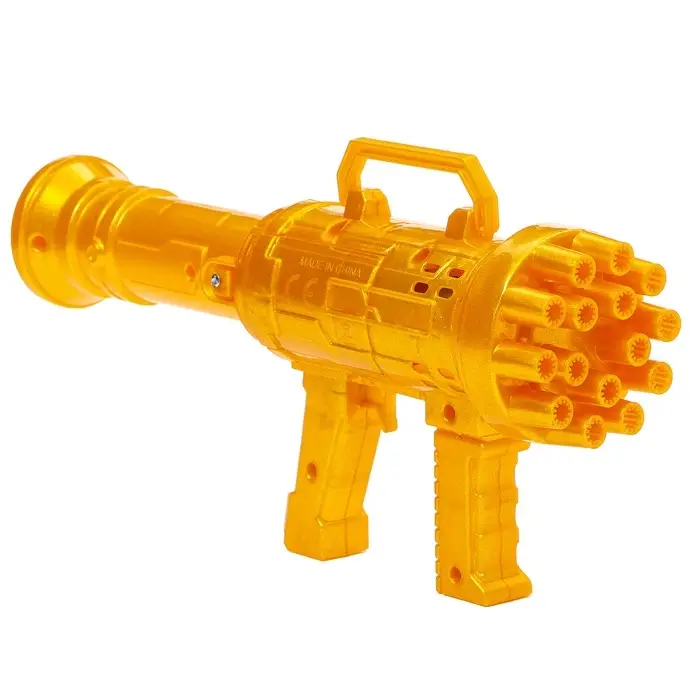 Генератор мыльных пузырей Funny toys &laquo;Пулемёт&raquo;, золотой, 23.6&times;10.8 см