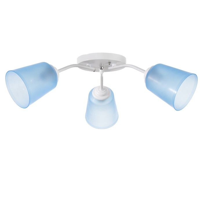 Люстра Люстра "Онлайн" (цилиндр) 3х15Вт Е27 МОДЕЛЬ: BR 00202 белый/синий