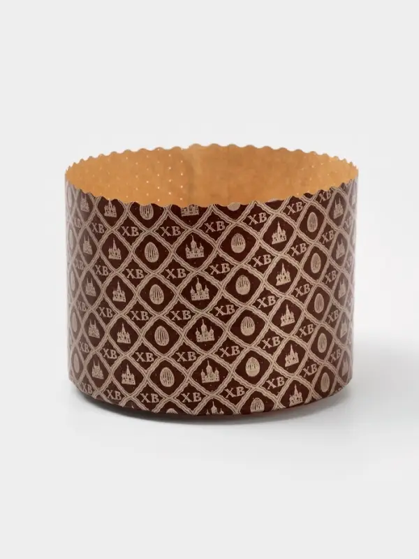 Формы для выпечки кулича бумажные &laquo;ХВ яйцо&raquo;, одноразовые, набор 10 шт., 13.4&times;9.5 см, коричневые