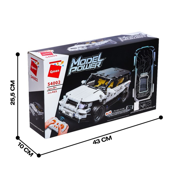 Конструктор радиоуправляемый «Спорткар», 415 деталей Конструктор радиоуправляемый «Спорткар», 415 деталей