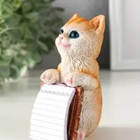 Сувенир полистоун с блокнотом 20 листов "Рыжий котик" 6,5х5х11 см Сувенир полистоун с блокнотом 20 листов "Рыжий котик" 6,5х5х11 см