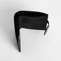 Портмоне мужское, 3 отделения, на магните, чёрное