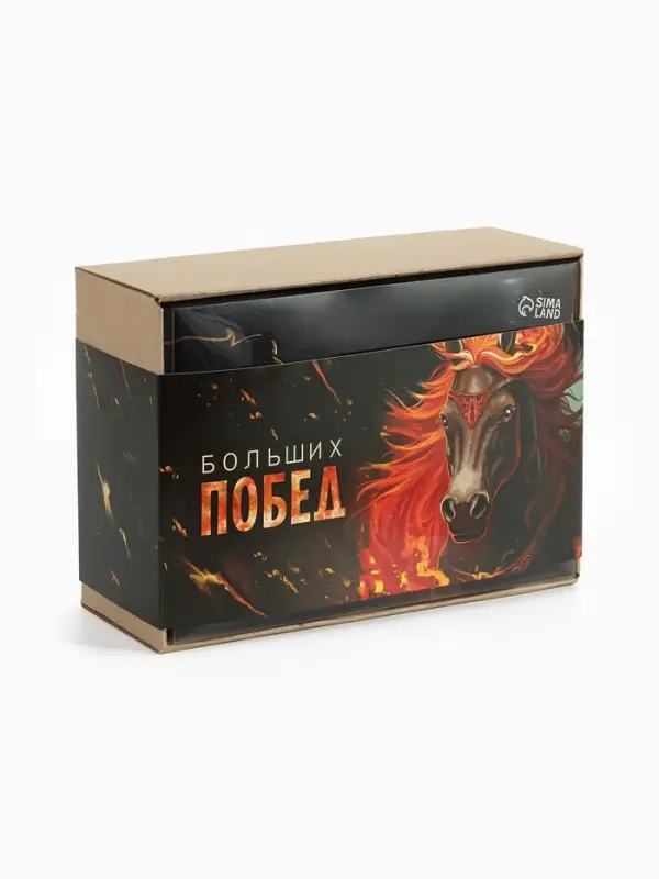 Набор подарочный  Набор подарочный "Больших побед" плед, перчатки и аксессуары