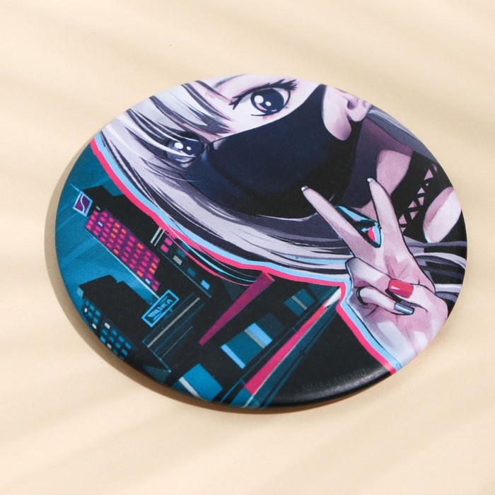 Зеркало «Аниме», d = 7 см Зеркало «Аниме», d = 7 см