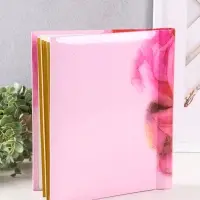 Фотоальбом 30 магнитных листов 23X28см, "Цветок и бабочки", пер-т внутр.спираль Фотоальбом 30 магнитных листов 23X28см, "Цветок и бабочки", пер-т внутр.спираль