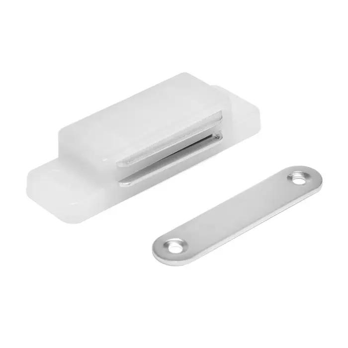 Магнит мебельный M003W, 72×13, большой, белый Магнит мебельный M003W, 72×13, большой, белый