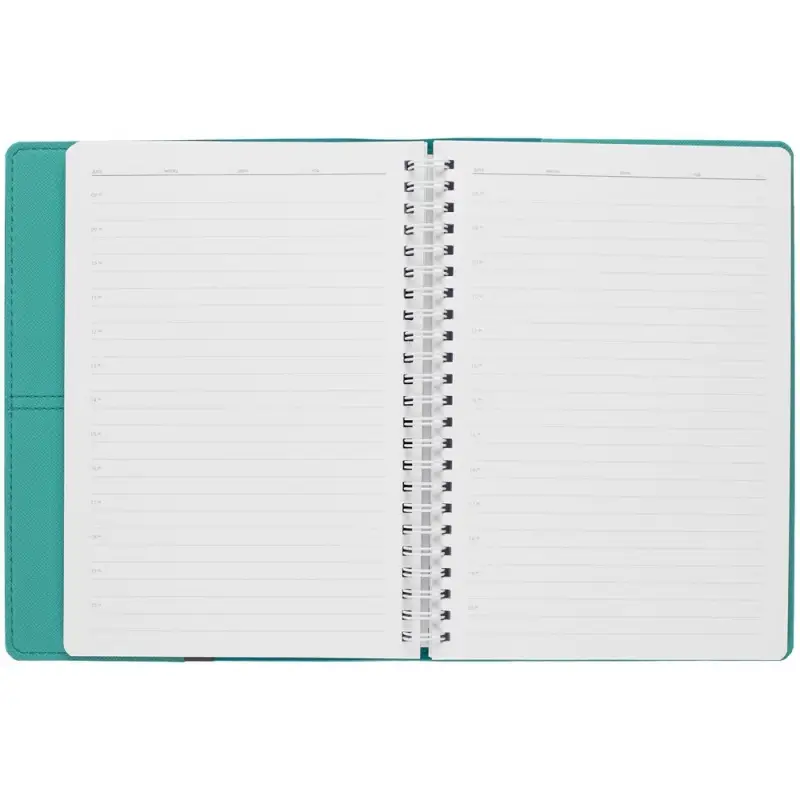 Ежедневник Spring Touch, недатированный, бирюзовый
