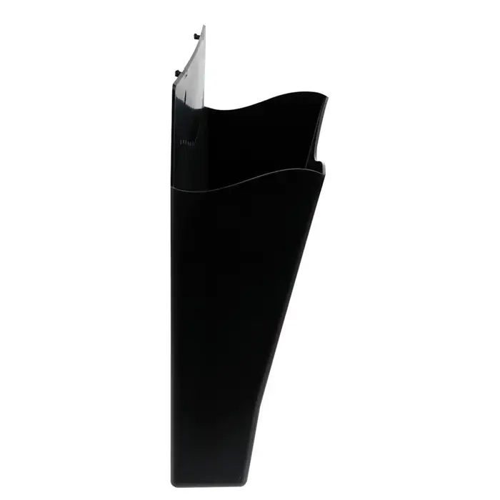 Лоток для бумаг Стамм, А4, настенный, пластиковый, 1 отделение, чёрный, 26&times;10&times;34 см