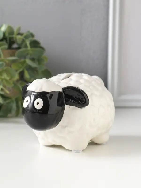 Копилка для денег керамика &laquo;Черноносая овечка&raquo;, 12.6&times;9.2&times;7.6 см