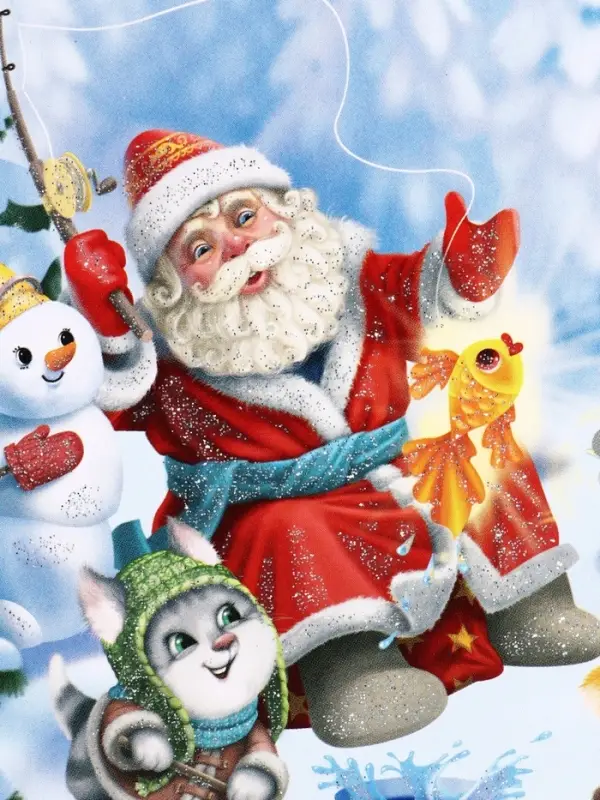 Подарочная новогодняя коробка «Золотая рыбка», для сладких подарков, 18×18×14 см Подарочная новогодняя коробка «Золотая рыбка», для сладких подарков, 18×18×14 см