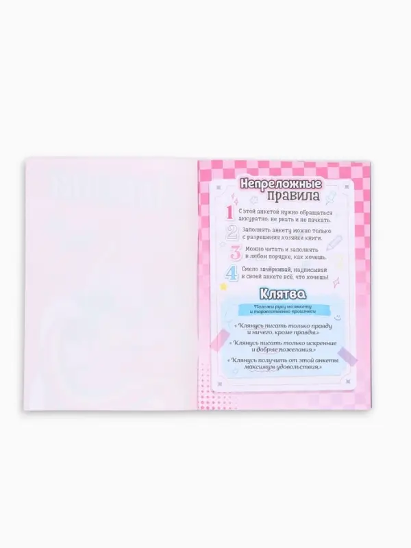 Анкета для девочек &laquo;Минни Маус&raquo; А5, 16 л + наклейки