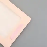 Пакет подарочный вертикальный, с окном, 30&times;20&times;16 см, розовый