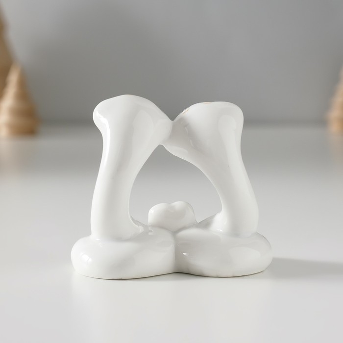 Сувенир керамика Сувенир керамика "Две змейки с сердечком" с золотом 3,4х6,5х5,6 см