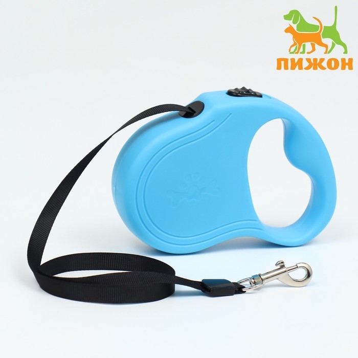 Рулетка  Рулетка "Следы", 3 м, до 10 кг, голубая