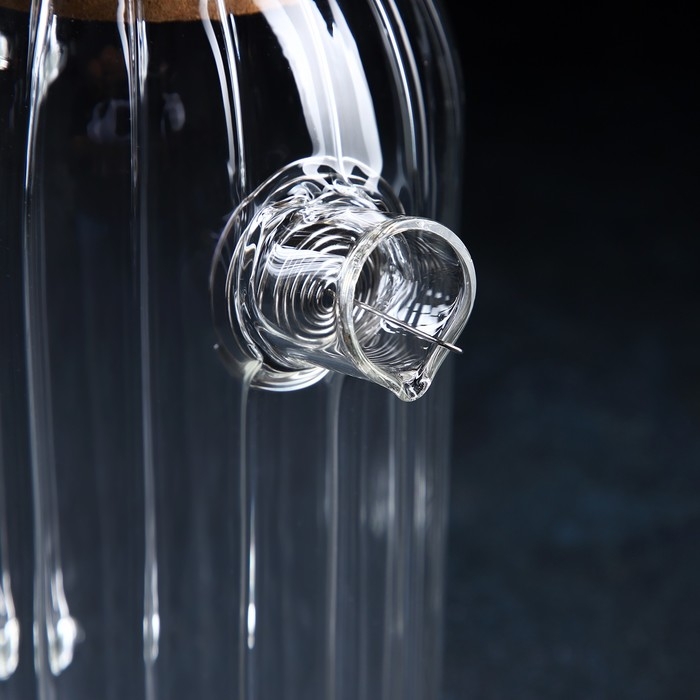 Кувшин стеклянный с пробковой крышкой «Эко», 1,6 л, 18×11×25 см Кувшин стеклянный с пробковой крышкой «Эко», 1,6 л, 18×11×25 см