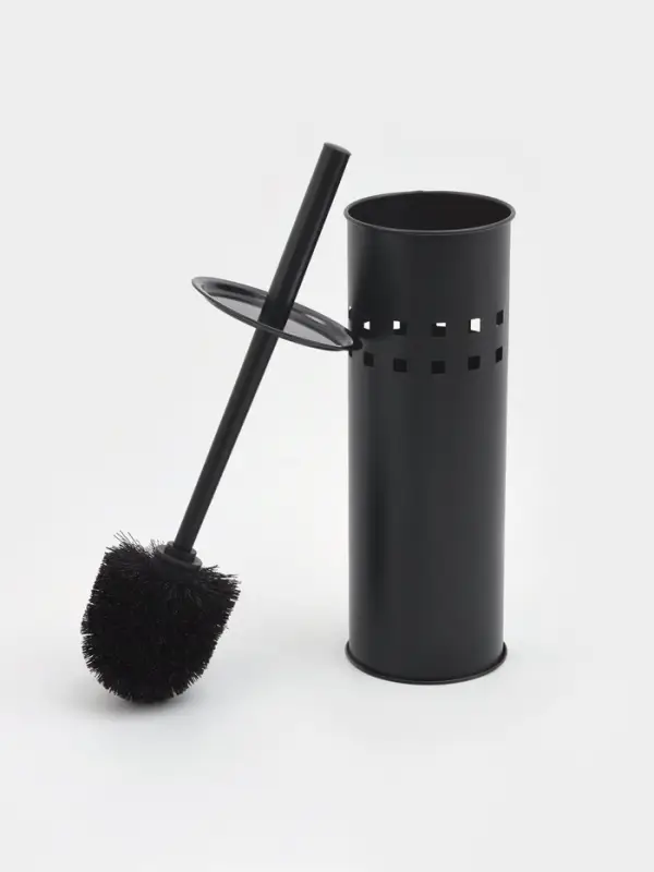 Ёрш для унитаза, нержавеющая сталь, чёрный