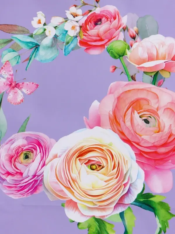 Пакет подарочный "Цветочная симфония" ламинированный 18 х 22,3 х 10 см