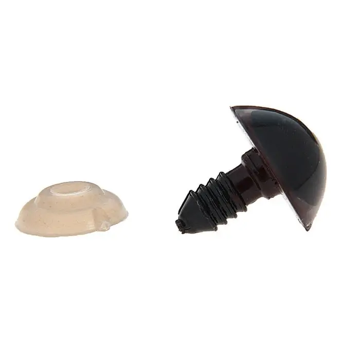 Глаза винтовые с заглушками, полупрозрачные, набор 4 шт, цвет коричневый, размер 1 шт: 1,8×1,8 см Глаза винтовые с заглушками, полупрозрачные, набор 4 шт, цвет коричневый, размер 1 шт: 1,8×1,8 см