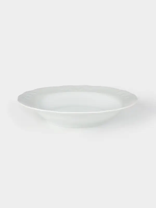 Тарелка глубокая Добрушский завод &laquo;Бельё&raquo;, d=22 см, 350 мл, фарфор, белая