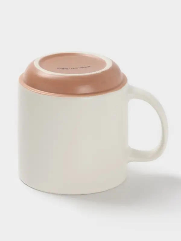 Кружка Доляна Enjoy today, фарфор, 420 мл, 12&times;9&times;10 см, фарфор, молочная