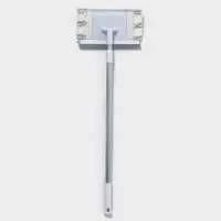 Щётка для окон, телескопическая алюминиевая ручка 59(103) см, водосгон 20.5 см, насадка из микрофибры 20.5&times;12 см